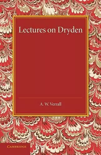 Lectures on Dryden cover