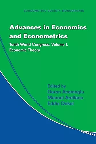 Advances in Economics and Econometrics cover