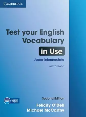 Test Your English Vocabulary in Use Upper-intermediate Book with Answers cover