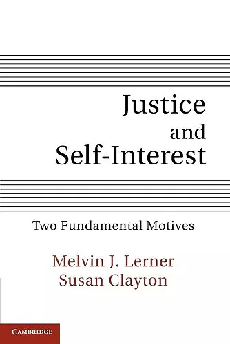 Justice and Self-Interest cover