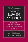 The Cambridge History of Law in America cover