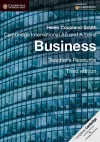 Cambridge International AS and A Level Business Teacher's Resource CD-ROM cover
