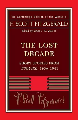 Fitzgerald: The Lost Decade cover