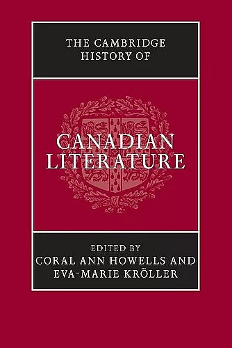 The Cambridge History of Canadian Literature cover