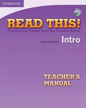 Read This! Intro Teacher's Manual with Audio CD cover