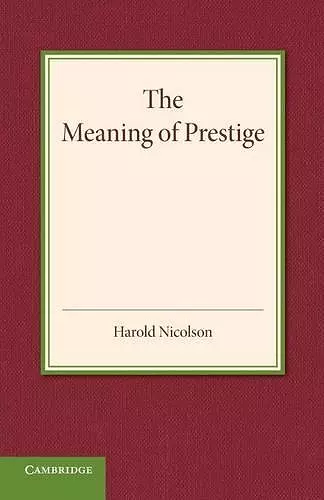 The Meaning of Prestige cover