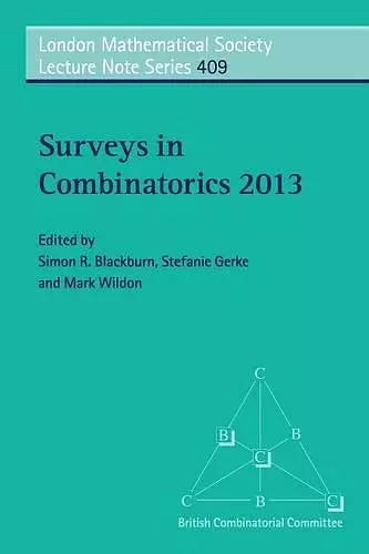 Surveys in Combinatorics 2013 cover