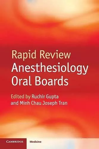 Rapid Review Anesthesiology Oral Boards cover