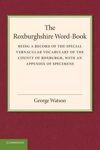 The Roxburghshire Word-Book cover