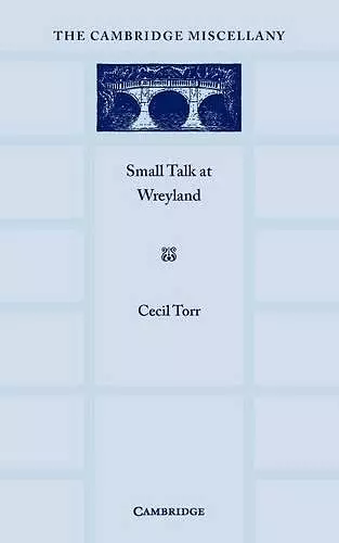 Small Talk at Wreyland cover