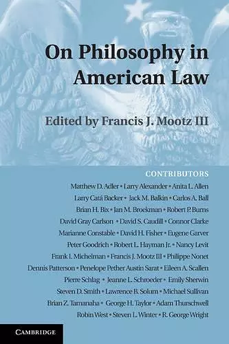 On Philosophy in American Law cover