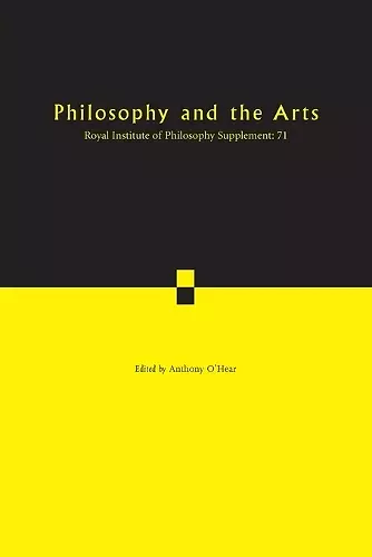 Philosophy and the Arts cover