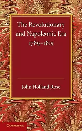 The Revolutionary and Napoleonic Era 1789–1815 cover