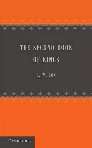 The Second Book of Kings cover