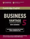 Cambridge English Business 5 Vantage Student's Book with Answers cover