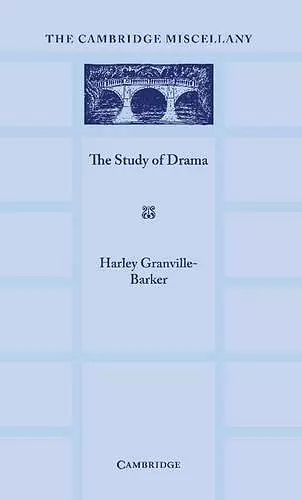 The Study of Drama cover