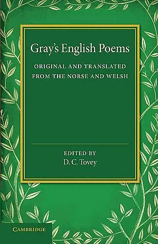 Gray's English Poems cover