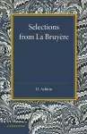 Selections from La Bruyère cover