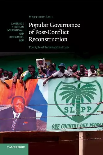 Popular Governance of Post-Conflict Reconstruction cover