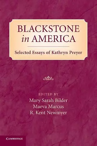 Blackstone in America cover