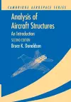 Analysis of Aircraft Structures cover