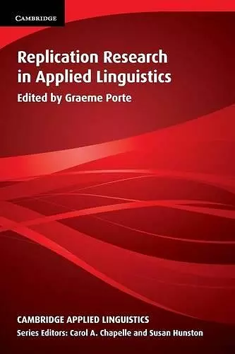 Replication Research in Applied Linguistics cover