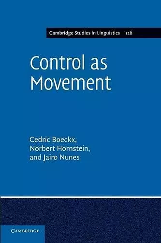 Control as Movement cover