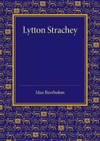 Lytton Strachey cover