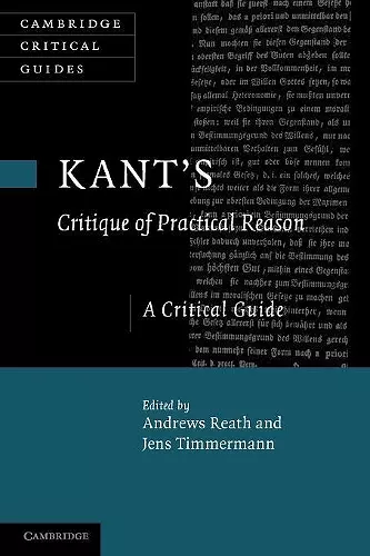 Kant's 'Critique of Practical Reason' cover