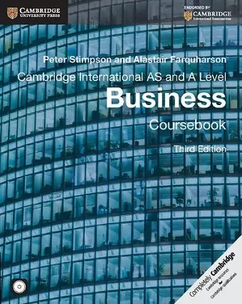 Cambridge International AS and A Level Business Coursebook with CD-ROM cover