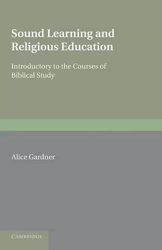 Sound Learning and Religious Education cover