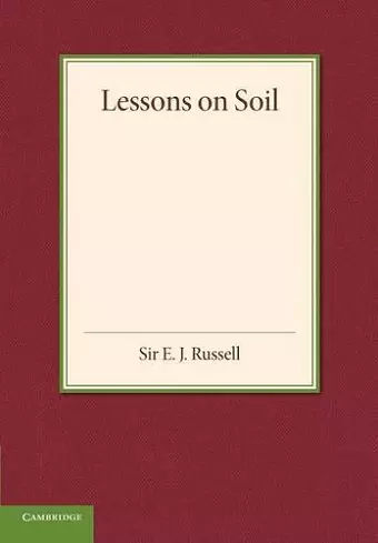 Lessons on Soil cover