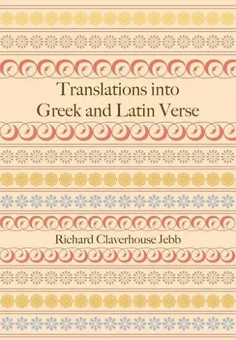 Translations into Greek and Latin Verse cover