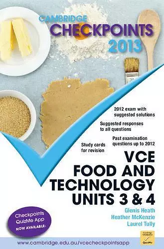 Cambridge Checkpoints VCE Food and Technology Units 3 and 4 2013 cover