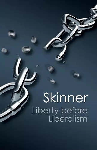 Liberty before Liberalism cover