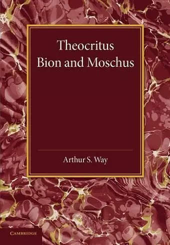 Theocritus, Bion and Moschus cover