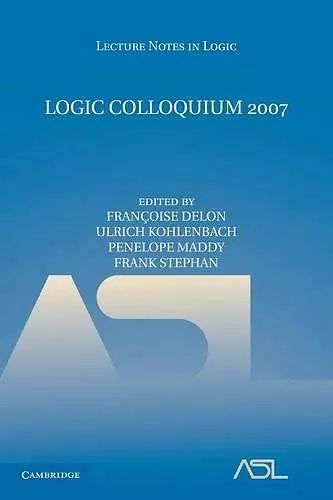 Logic Colloquium 2007 cover