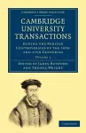 Cambridge University Transactions during the Puritan Controversies of the 16th and 17th Centuries cover