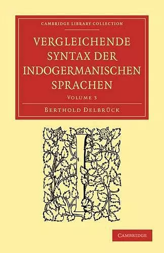 Vergleichende Syntax der indogermanischen Sprachen cover