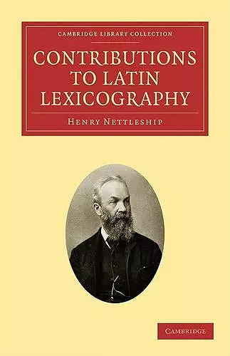 Contributions to Latin Lexicography cover