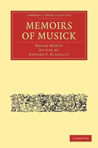 Memoirs of Musick cover