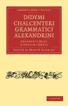 Didymi Chalcenteri Grammatici Alexandrini cover