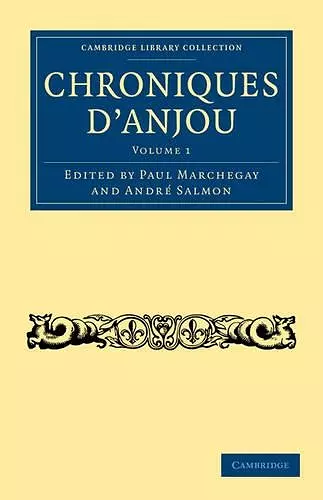 Chroniques d'Anjou cover