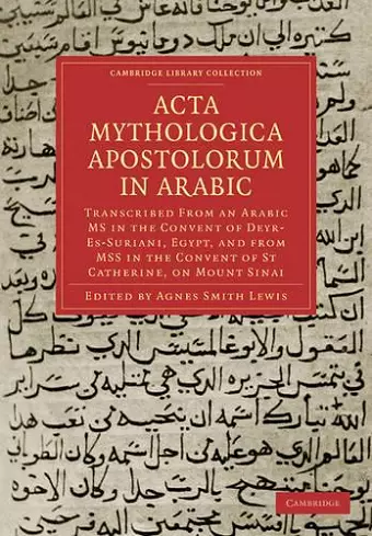 Acta Mythologica Apostolorum in Arabic cover