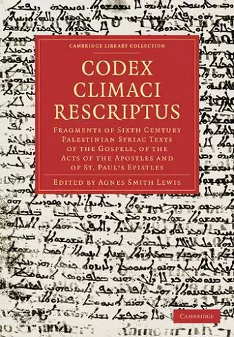 Codex Climaci Rescriptus cover