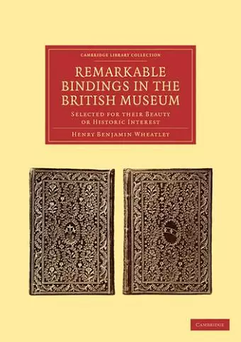 Remarkable Bindings in the British Museum cover