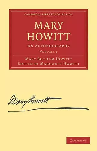 Mary Howitt: Volume 1 cover