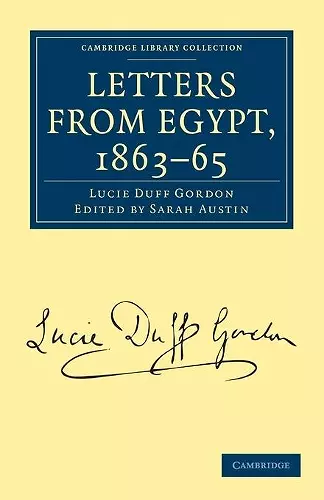 Letters from Egypt, 1863–65 cover