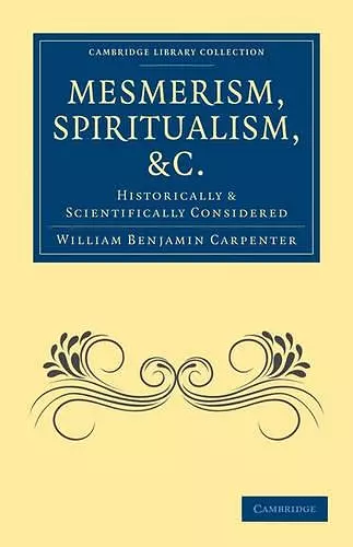 Mesmerism, Spiritualism, etc. cover