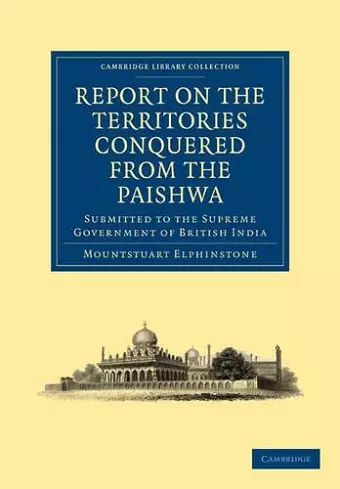 Report on the Territories Conquered from the Paishwa cover